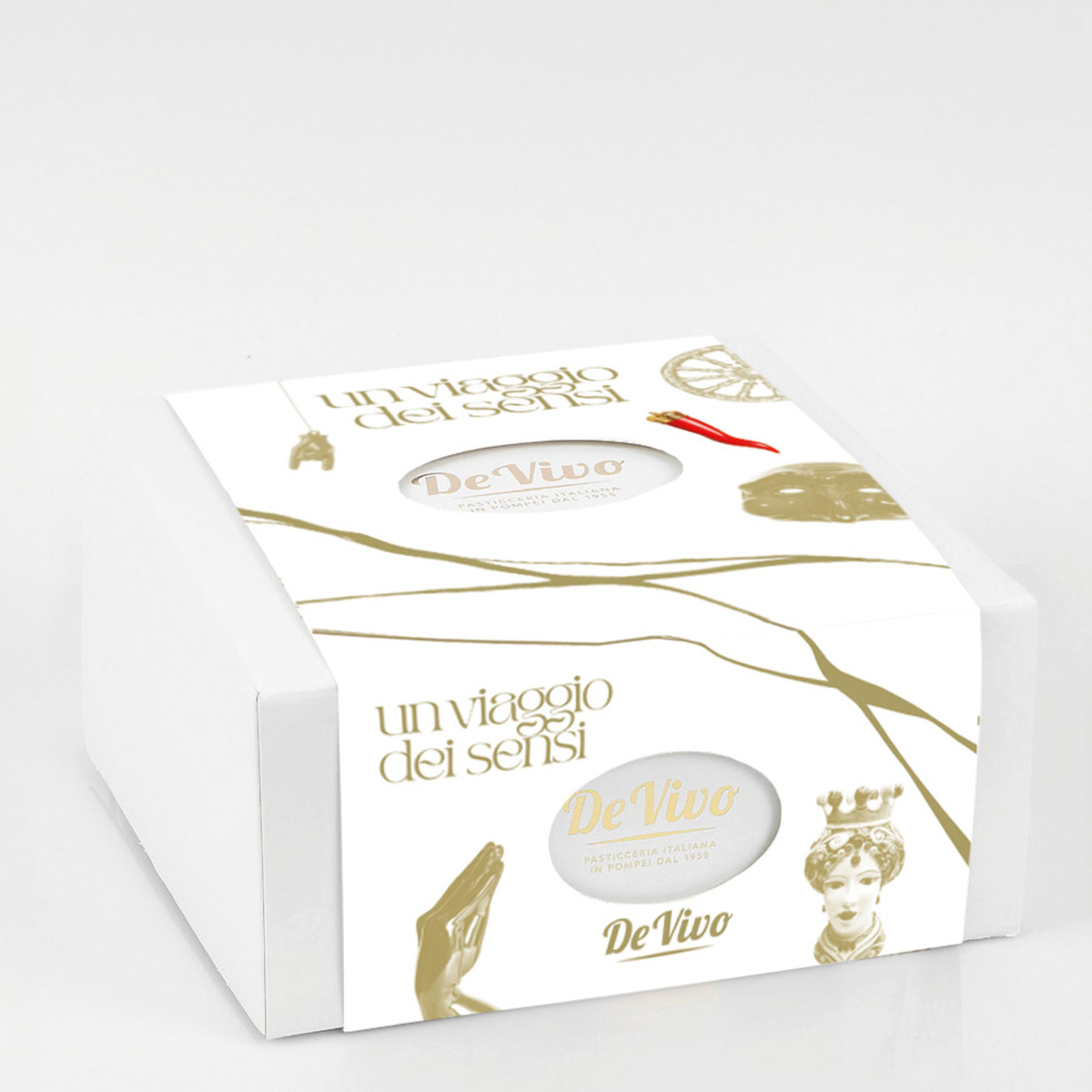 Caja surtida de Panettones rellenos De Vivo 4 x 350 g Caja surtida de Panettones rellenos De Vivo 4 x 350 g