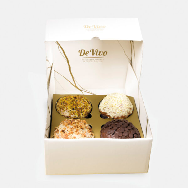 Caja surtida de Panettones rellenos De Vivo 4 x 350 g