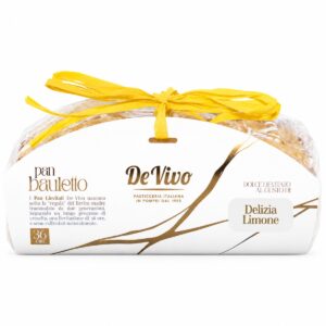 PanBauletto Delizia al Limone De Vivo 400 g en envase regalo con lazo amarillo