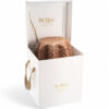 Pandoro Gianduja De Vivo en caja premium, pan dulce italiano cubierto de chocolate