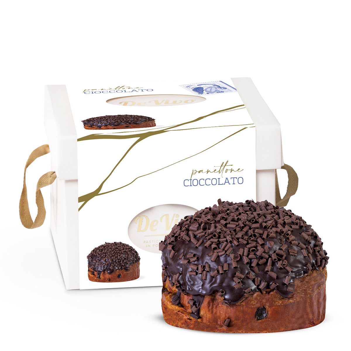 Panettone de Chocolate De Vivo 1kg Panettone de Chocolate De Vivo 1kg