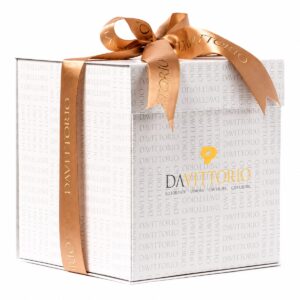 Panettone Da Vittorio Tradicional 1 kg en estuche regalo con lazo dorado