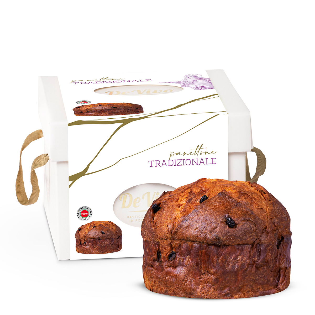 Panettone tradicional De Vivo 1kg Panettone tradicional De Vivo 1kg