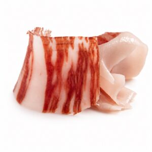 Lonchas de Jamón de Bellota 100% Ibérico Aljomar con infiltración de grasa