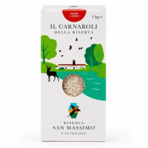 Arroz Carnaroli Classico Riserva San Massimo en caja 1 kg para risotto italiano
