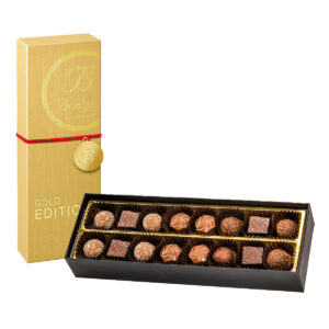 Bombones surtidos Bodrato Gold Edition 200g caja regalo pralinés y trufas