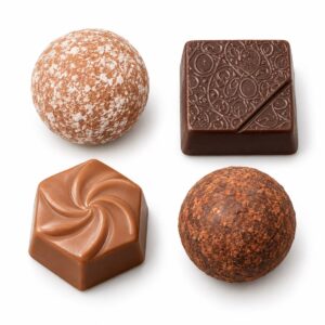 Bombones italianos Bodrato del estuche de 16 piezas 155 g con diferentes formas y acabados