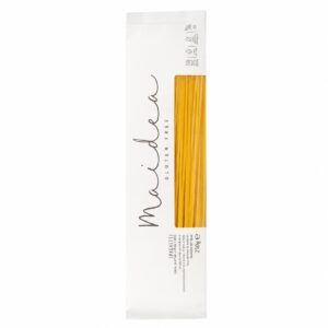 Pasta Spaghetti sin Gluten Maidea 250 g sobre fondo blanco