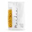 Penne rigate sin gluten Maidea 500 g en envase sobre fondo blanco