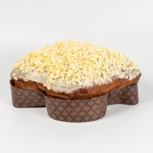 Colomba de Pascua italiana de limón De Vivo con glaseado blanco y virutas