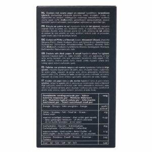 Información nutricional de Crackers con Pimienta Negra Verduijn’s 75 g