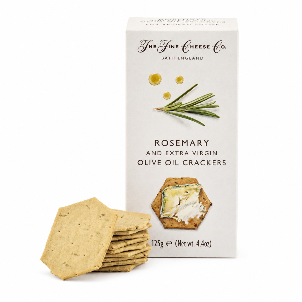Crackers de Romero The Fine Cheese Co. 125 g Crackers de Romero y Aceite de Oliva Virgen Extra The Fine Cheese Co. 125 g