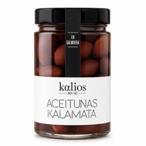 Aceitunas Kalamata en Salmuera Kalios 310 g en tarro de cristal