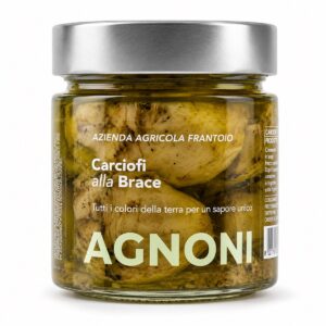 Alcachofas a la brasa Agnoni en tarro de cristal con aceite de oliva