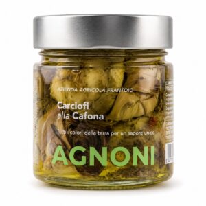 Alcachofas a la brasa Agnoni en tarro de cristal con aceite de oliva
