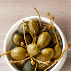alcaparrones en vinagre oliveri piemonte frutti del cappero italianos encurtidos gourmet en bol