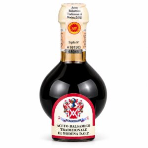 Vinagre Balsámico Tradicional de Módena DOP Affinato 12 años Malpighi 100 ml, botella con sello oficial numerado