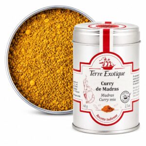 Curry de Madras Terre Exotique 60 g en lata metálica