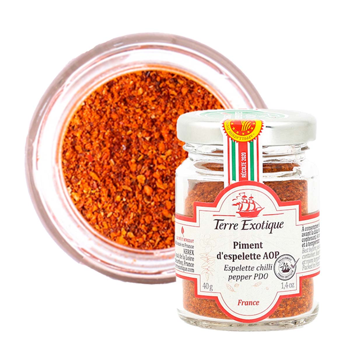 Pimiento de Espelette AOP 40g Terre Exotique Pimiento de Espelette AOP Terre Exotique 40g
