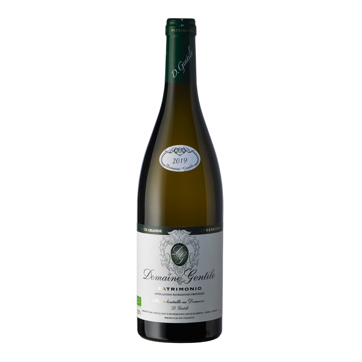 Domaine Gentile Patrimonio Expression Blanc Bio 75cl Domaine Gentile Patrimonio Expression Blanc Bio 75cl
