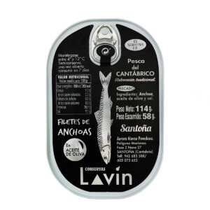 Anchoa del Cantábrico en aceite de oliva (12 filetes)