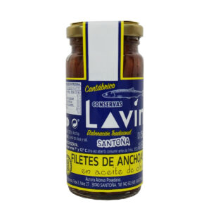 Anchoas del Cantábrico en aceite de oliva tarro 125g