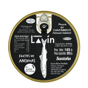 Anchoa del Cantábrico en aceite de oliva 185g