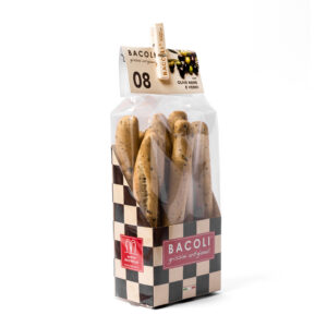 Grissini artesanales con aceitunas negras y verdes 150g