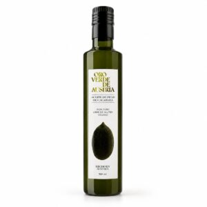 Aceite de Semillas de Calabaza Oro Verde de Austria en botella de cristal