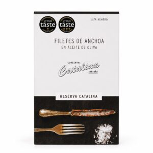 Anchoas del Cantábrico premium con piel Conservas Catalina 12 filetes