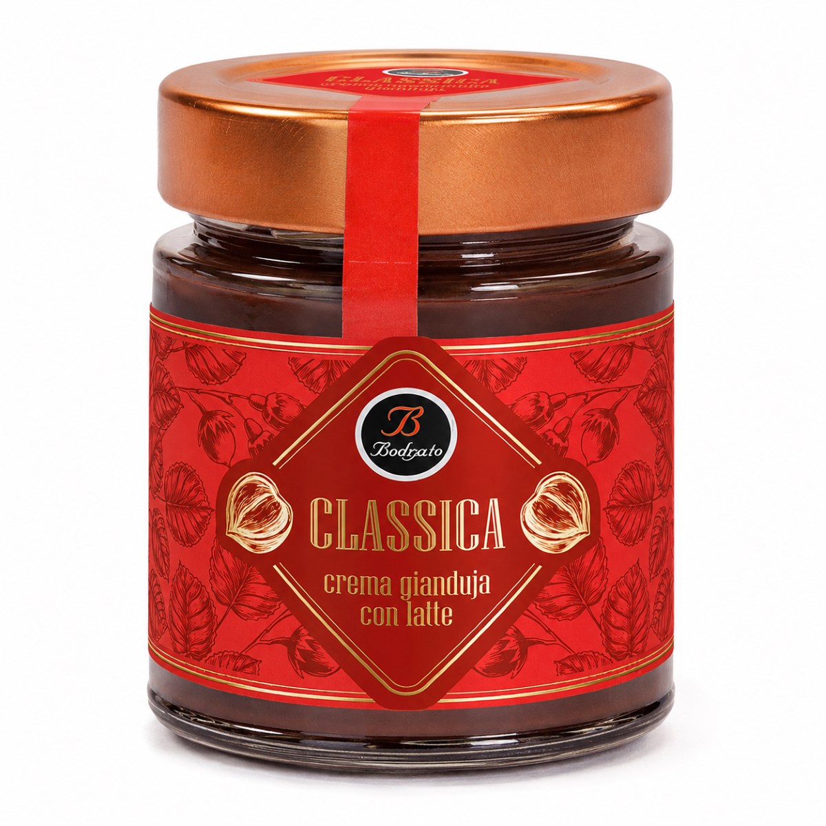 Crema de Gianduja Bodrato Crema de Gianduja Bodrato con chocolate y avellanas 250 g