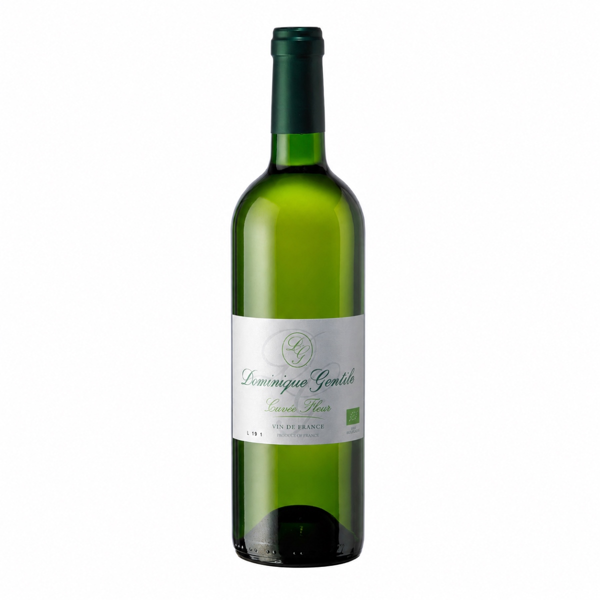 Domaine Gentile Cuvée Fleur Blanc Bio 75 cl Vino blanco Domaine Gentile Cuvée Fleur Blanc Bio 75 cl en botella