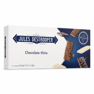 Galletas Finas Belgas Tres Chocolates Jules Destrooper 100 g en caja