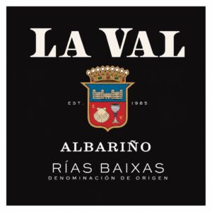 Etiqueta de La Val Albariño 2024 Rías Baixas D.O. Galicia