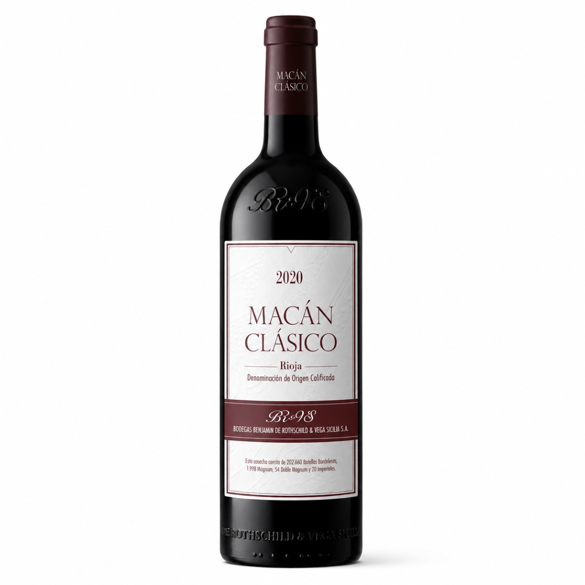 Macán Clásico 2020 Rioja Vino tinto Macán Clásico 2020 Rioja Vega Sicilia y Benjamin de Rothschild