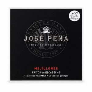 Mejillones José Peña Fritos en Escabeche 7-10 piezas medianos de las rías gallegas