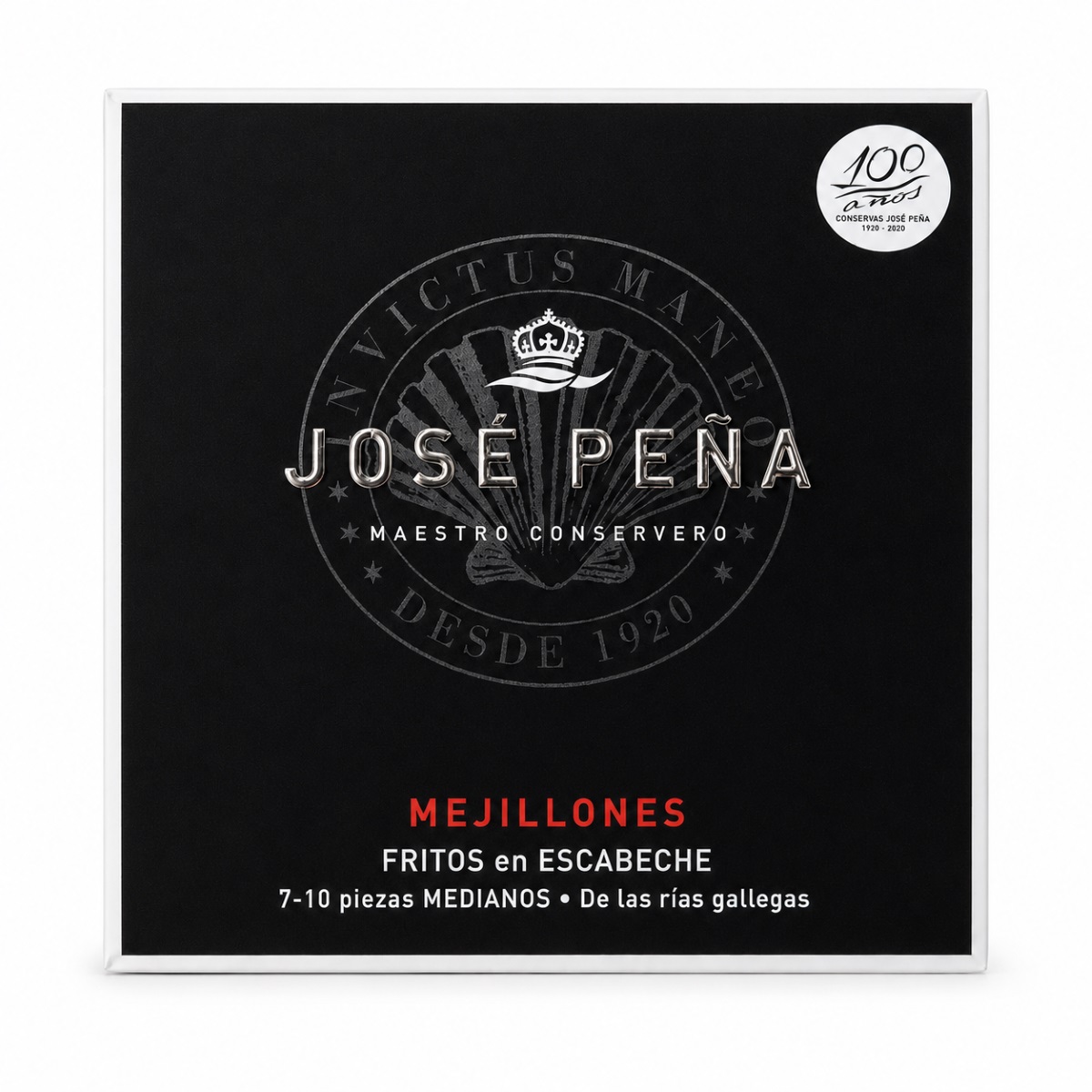 Mejillones José Peña Fritos en Escabeche 7-10 Piezas Mejillones José Peña Fritos en Escabeche 7-10 piezas medianos de las rías gallegas