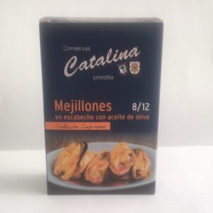 Mejillones en escabeche con aceite de oliva 8/12 piezas 115 g