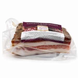 Pancetta de Colonnata Antica Larderia Mafalda charcutería italiana envasada al vacío