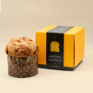 Panettone Arlecchino Alajmo 750g con AOVE naranja y cidra confitadas