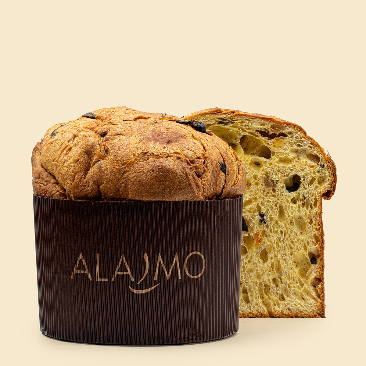Panettone Mediterraneo Alajmo 750g Panettone Mediterraneo Alajmo 750g panettone artesanal de fermentación lenta