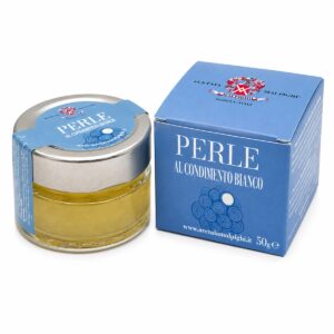 Perlas de vinagre balsámico blanco Acetaia Malpighi al condimento bianco 50g
