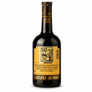 Botella de Ratafía Russet 70 cl licor artesanal tradicional