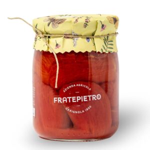 Tomate pugliese entero pelado Fratepietro 580 g – tomate italiano artesanal de Puglia para cocina gourmet