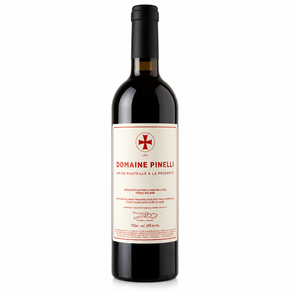 Domaine Pinelli Vino Tinto Patrimonio Vino tinto Domaine Pinelli Patrimonio Córcega