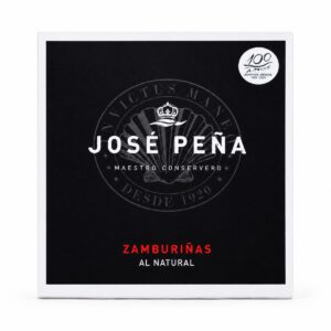 Zamburiñas al Natural José Peña 120 g en estuche premium negro