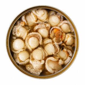 Zamburiñas al Natural José Peña 120 g en lata abierta
