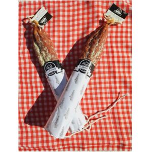 Llonganissa catalana artesanal Casa Prat colgada curada tradicionalmente