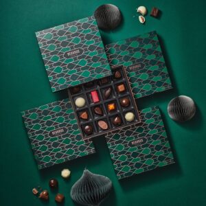 Detalle de bombones belgas Neuhaus surtidos 16 piezas