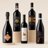 Cesta Vinos Reserva Premium 5 botellas con Franciacorta, Chianti Classico, Barolo, Brunello y Amarone